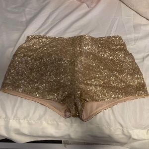 Gold sequence shorts